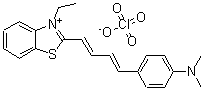 CAS#: 76433-29-9, 2-[(1E,3E)-4-(4-Dimethylamino-phenyl)-buta-1,3-dienyl]-3-ethyl-benzothiazol-3-ium perchlorate