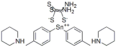 CAS 登录号:76448-33-4, 二(4-甲苯基)锡二(哌啶二硫代氨基甲酸酯)