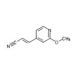 CAS#: 764708-22-7, (2E)-3-(2-Methoxy-4-pyridinyl)acrylonitrile