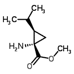 CAS#: 765244-35-7, Methyl (1S,2R)-1-amino-2-isopropylcyclopropanecarboxylate