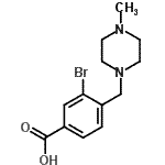 CAS#: 765269-29-2, 3-Bromo-4-[(4-methyl-1-piperazinyl)methyl]benzoic acid