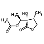 CAS 登录号：765306-53-4， (1S)-1-[(3S,4R)-3-羟基-4-甲基-2-氧代四氢-3-呋喃基]乙基乙酸酯