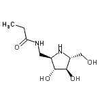 CAS 登录号：765308-94-9， N-{[(2R,3R,4R,5R)-3,4-二羟基-5-(羟基甲基)-2-吡咯烷基]甲基}丙酰胺
