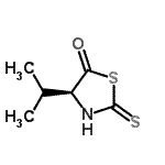 CAS 登录号：76532-56-4， (4S)-4-异丙基-2-硫代-1,3-噻唑烷-5-酮