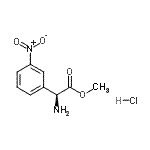 CAS#: 76604-97-2, Methyl (2S)-amino(3-nitrophenyl)acetate hydrochloride (1:1)