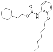 CAS#: 76629-85-1, 2-Piperidin-1-Ium-1-Ylethyl N-(2-Heptoxyphenyl)Carbamate Chloride