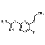 CAS 登录号：766447-00-1， 4-乙氧基-5-氟-2-嘧啶基氨基硫代甲亚氨酸酯
