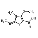 CAS#: 766459-79-4, (2E)-4-Methoxy-3-methyl-2-(methylimino)-2,3-dihydro-1,3-thiazole-5-carboxylic acid