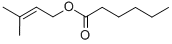 CAS#: 76649-22-4, Hexanoic Acid, 3-Methyl-2-Buten-1-Yl Ester