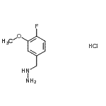 CAS#: 766498-29-7, (4-Fluoro-3-methoxybenzyl)hydrazine hydrochloride (1:1)