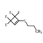 CAS#: 766547-34-6, 3,3,4,4-Tetrafluoro-1-(propylsulfanyl)cyclobutene