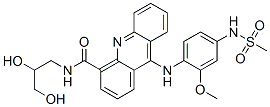 CAS 登录号：76708-62-8， N-(2,3-二羟基丙基)-9-[(4-甲烷磺酰氨基-2-甲氧基苯基)氨基]吖啶-4-甲酰胺