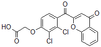 CAS 登录号：76733-03-4， 2-[2,3-二氯-4-(4-氧代苯并吡喃-2-羰基)苯氧基]乙酸