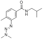 CAS 登录号：76765-34-9， 3-(3,3-二甲基-1-三氮烯基)-4-甲基-N-(2-甲基丙基)-苯甲酰胺
