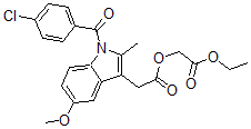CAS#: 76812-43-6, Indomethacin Ethoxycarbonylmethyl Ester