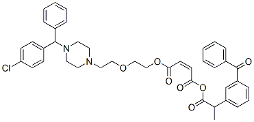CAS#: 76823-83-1, 2-(3-Benzoylphenyl)Propionoyl 2-[2-[4-[(4-Chlorophenyl)Benzyl]Piperazin-1-Yl]Ethoxy]Ethyl Maleate