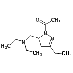 CAS#: 768371-00-2, 1-{5-[(Diethylamino)methyl]-3-ethyl-4,5-dihydro-1H-pyrazol-1-yl}ethanone