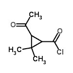 CAS 登录号：76842-23-4， 3-乙酰基-2,2-二甲基环丙烷甲酰氯