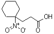 CAS 登录号：76877-76-4， 3-(1-硝基环己基)丙酸