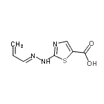 CAS#: 769087-20-9, 2-[(2E)-2-(2-Propen-1-ylidene)hydrazino]-1,3-thiazole-5-carboxylic acid