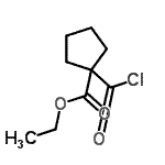 CAS#: 76910-12-8, Ethyl 1-(chlorocarbonyl)cyclopentanecarboxylate