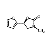 CAS 登录号：769140-93-4， (5S)-5-(2-呋喃基)-3-甲基-1,3-恶唑烷-2-酮