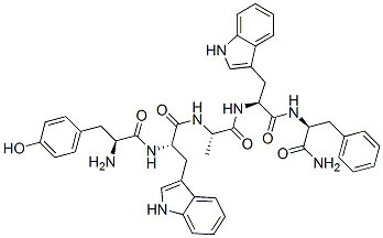 CAS#: 76932-83-7, (2R)-2-[[(2S)-2-[[(2R)-2-[[(2S)-2-Amino-3-(4-Hydroxyphenyl)Propanoyl]Amino]-3-(1H-Indol-3-Yl)Propanoyl]Amino]Propanoyl]Amino]-N-[(2S)-1-Amino-1-Oxo-3-Phenylpropan-2-Yl]-3-(1H-Indol-3-Yl)Propanamide