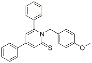 CAS 登录号：76950-87-3， 1-[(4-甲氧基苯基)甲基]-4,6-二(苯基)吡啶-2-硫酮