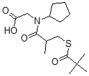 CAS 登录号：76963-39-8， 2-[环戊基-[3-(2,2-二甲基丙酰基硫基)-2-甲基丙烷酰基]氨基]乙酸