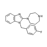 CAS 登录号：770690-79-4， 2-(1,4-二氮杂环庚-1-基)-1-[(4-氟苯基)甲基]苯并咪唑