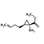 CAS 登录号：770742-51-3， 甲基(1S,2S)-1-氨基-2-(3-丁烯-1-基)环丙烷羧酸酯