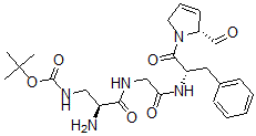 CAS#: 77100-18-6, Tert-Butyl N-[(2S)-2-Amino-3-[[2-[[(2S)-1-[(2R)-2-Formyl-2,5-Dihydropyrrol-1-Yl]-1-Oxo-3-Phenylpropan-2-Yl]Amino]-2-Oxoethyl]Amino]-3-Oxopropyl]Carbamate