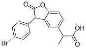 CAS#: 77143-72-7, 2-[3-(4-Bromophenyl)-2-Oxo-3H-1-Benzofuran-5-Yl]Propanoic Acid