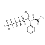 CAS#: 771491-68-0, 1-{(2R,3S)-4-[(4-Chloro-1,1,2,2,3,3,4,4-octafluorobutyl)sulfonyl]-5-methyl-3-phenyl-2,3-dihydro-2-furanyl}ethanone