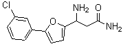 CAS 登录号：771522-75-9， 3-氨基-3-[5-(3-氯苯基)-2-呋喃基]丙酰胺
