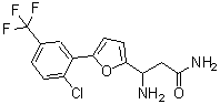 CAS 登录号：771522-83-9， 3-氨基-3-[5-[2-氯-5-(三氟甲基)苯基]-2-呋喃基]丙酰胺