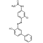 CAS#: 77154-16-6, N-{3-Chloro-4-[(4-hydroxy-3-biphenylyl)diazenyl]phenyl}acetamide