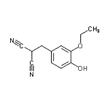 CAS 登录号：771559-45-6， (3-乙氧基-4-羟基苄基)丙二腈