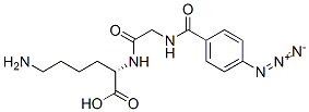 CAS 登录号：77162-73-3， (2S)-6-氨基-2-[[2-[(4-叠氮基苯甲酰基)氨基]乙酰基]氨基]己酸