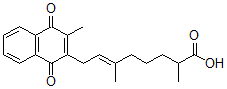 CAS#: 77179-33-0, (E)-2,6-Dimethyl-8-(3-Methyl-1,4-Dioxonaphthalen-2-Yl)Oct-6-Enoic Acid