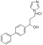 CAS 登录号：77234-88-9， 3-咪唑-1-鎓-1-基-1-(4-苯基苯基)丙-1-醇氯化物