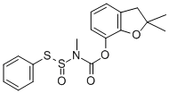 CAS#: 77267-56-2, (2,2-Dimethyl-3H-1-Benzofuran-7-Yl) N-Methyl-N-Phenylsulfanylsulfinylcarbamate