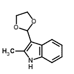 CAS#: 773094-30-7, 3-(1,3-Dioxolan-2-yl)-2-methyl-1H-indole