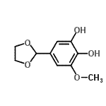 CAS 登录号：773094-37-4， 5-(1,3-二氧戊环-2-基)-3-甲氧基-1,2-苯二酚