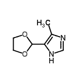 CAS 登录号：773102-75-3， 4-(1,3-二氧戊环-2-基)-5-甲基-1H-咪唑