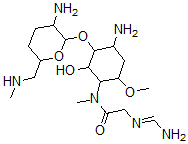 CAS#: 77312-55-1, N-[4-Amino-3-[3-Amino-6-(Methylaminomethyl)Oxan-2-Yl]Oxy-2-Hydroxy-6-Methoxycyclohexyl]-2-(Aminomethylideneamino)-N-Methylacetamide
