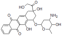 CAS#: 77312-69-7, 7-(4-Amino-5-Hydroxy-6-Methyloxan-2-Yl)Oxy-6,9-Dihydroxy-9-(2-Hydroxyacetyl)-8,10-Dihydro-7H-Tetracene-5,12-Dione