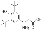 CAS 登录号：773122-46-6， 3-氨基-3-(3,5-二叔丁基-4-羟基-苯基)丙酸