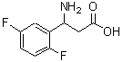 CAS 登录号：773122-52-4， 3-氨基-3-(2,5-二氟苯基)丙酸