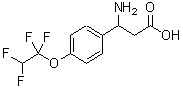 CAS#: 773122-82-0, 3-amino-3-[4-(1,1,2,2-tetrafluoroethoxy)phenyl]propanoic acid